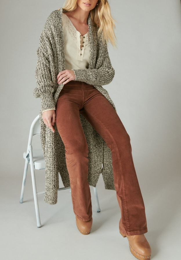 Lucky Brand High Rise Corduroy Stevie Flare Pants