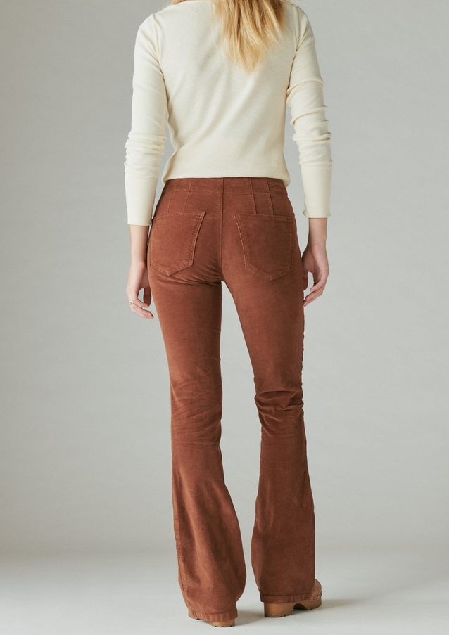 Lucky Brand High Rise Corduroy Stevie Flare Pants