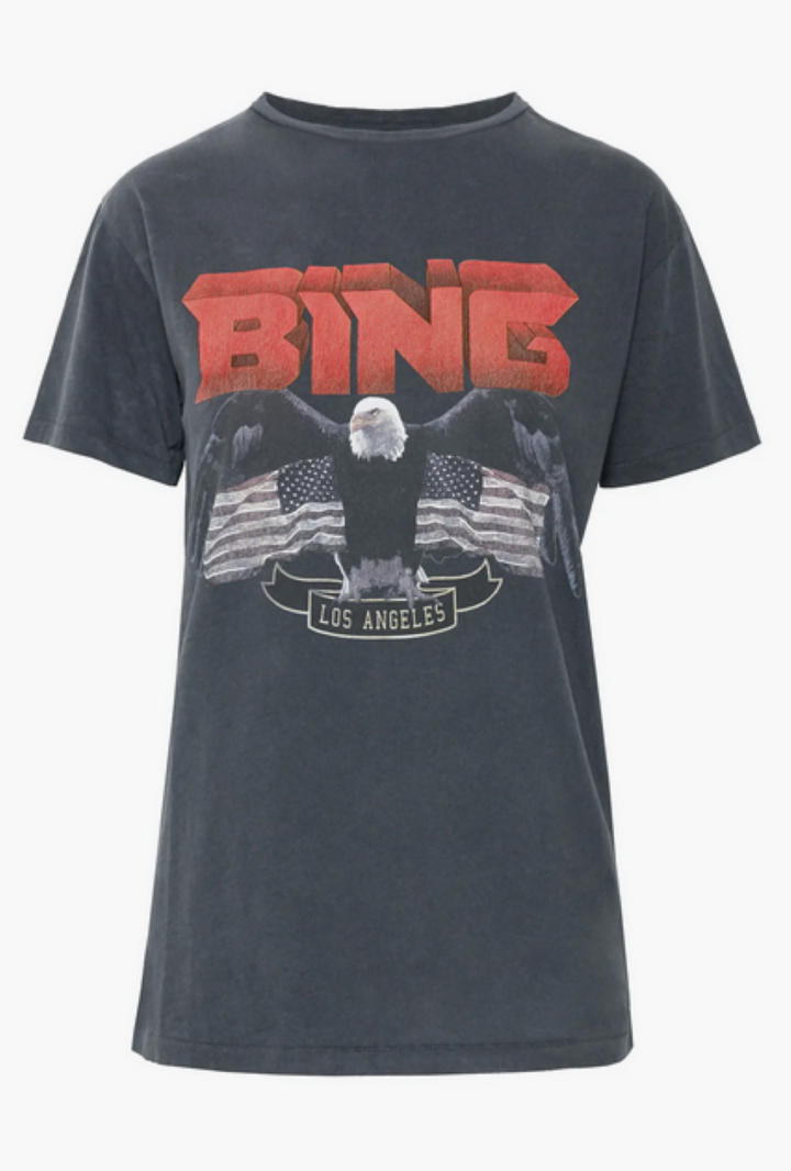 Anine Bing Vintage-Look Bing Tee