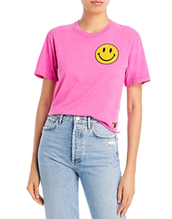 Aviator Nation Smiley Boyfriend Tee