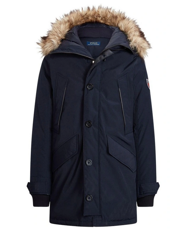 POLO Ralph Lauren MEN Faux Fur Trim Down Parka