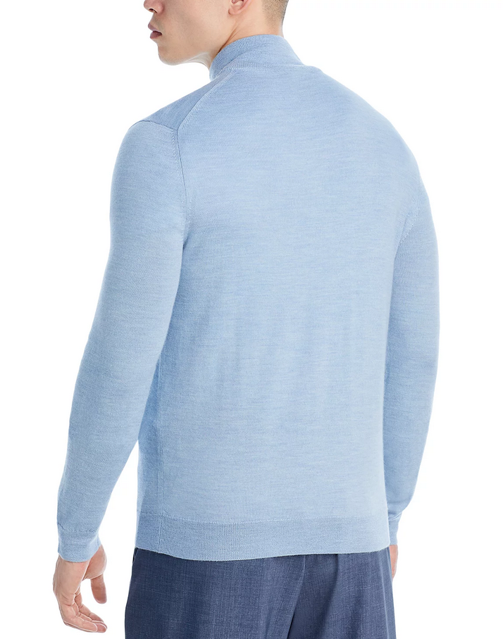 The Men's Store Quarter-Zip Merino Sweater