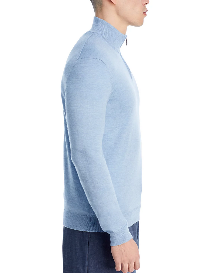 The Men's Store Quarter-Zip Merino Sweater