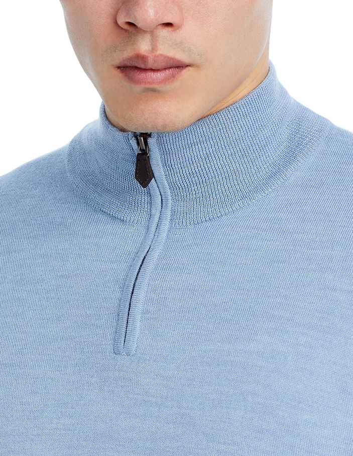 The Men's Store Quarter-Zip Merino Sweater