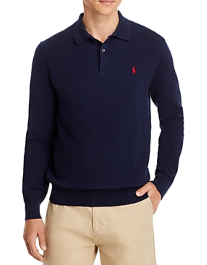 POLO Ralph Lauren MEN The Luxe Knit Long Sleeve Polo