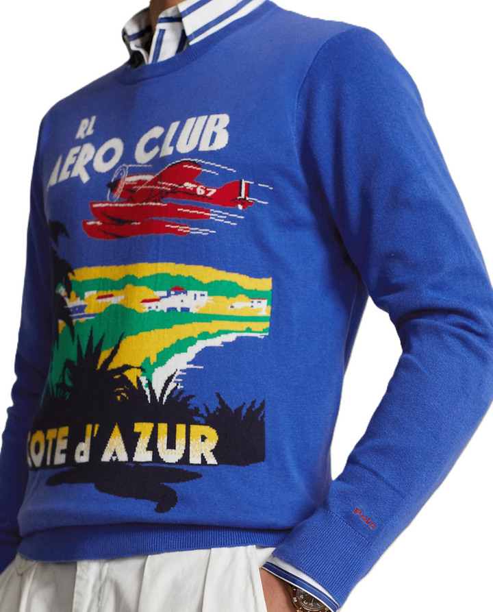 POLO Ralph Lauren MEN Cotton Printed Crewneck Sweater