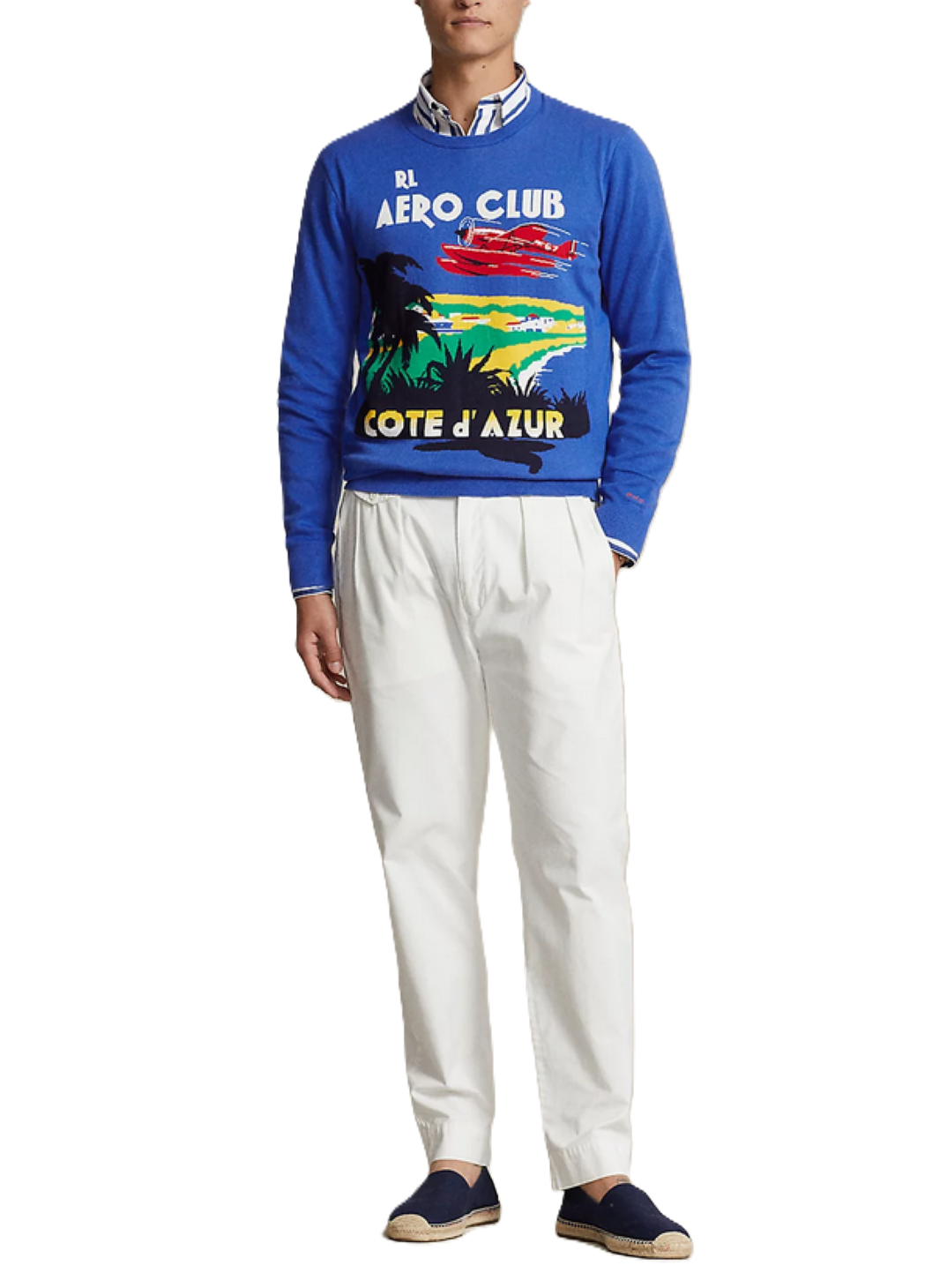 POLO Ralph Lauren MEN Cotton Printed Crewneck Sweater