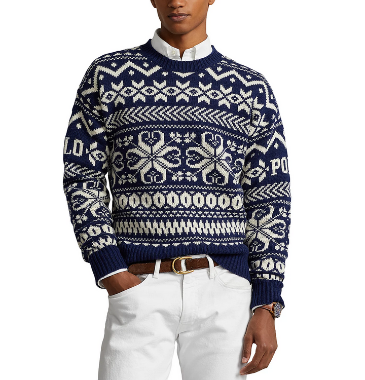 POLO Ralph Lauren MEN Chunky Knit Snowflake Sweater