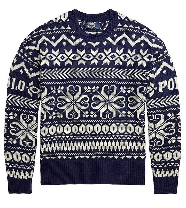 POLO Ralph Lauren MEN Chunky Knit Snowflake Sweater