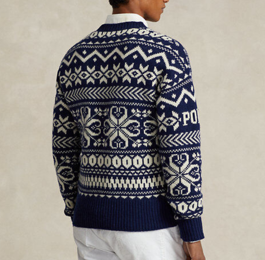 POLO Ralph Lauren MEN Chunky Knit Snowflake Sweater