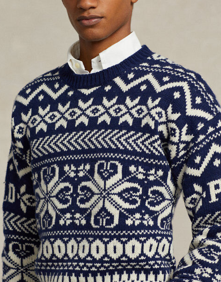 POLO Ralph Lauren MEN Chunky Knit Snowflake Sweater