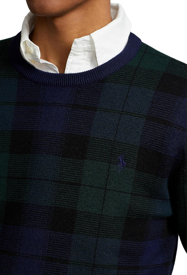 Polo Ralph Lauren MEN Plaid Washable Wool Sweater