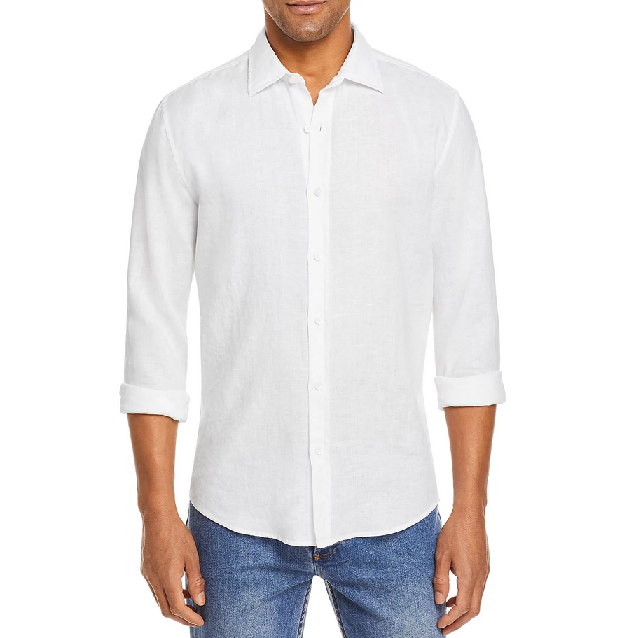 The Men's Store Linen Chambray Shirt