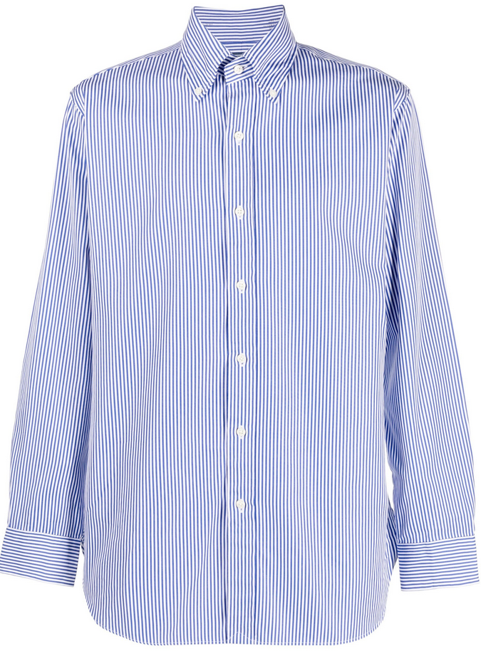 Polo Ralph Lauren MEN Cotton Poplin Striped Custom Fit Button Down Shirt