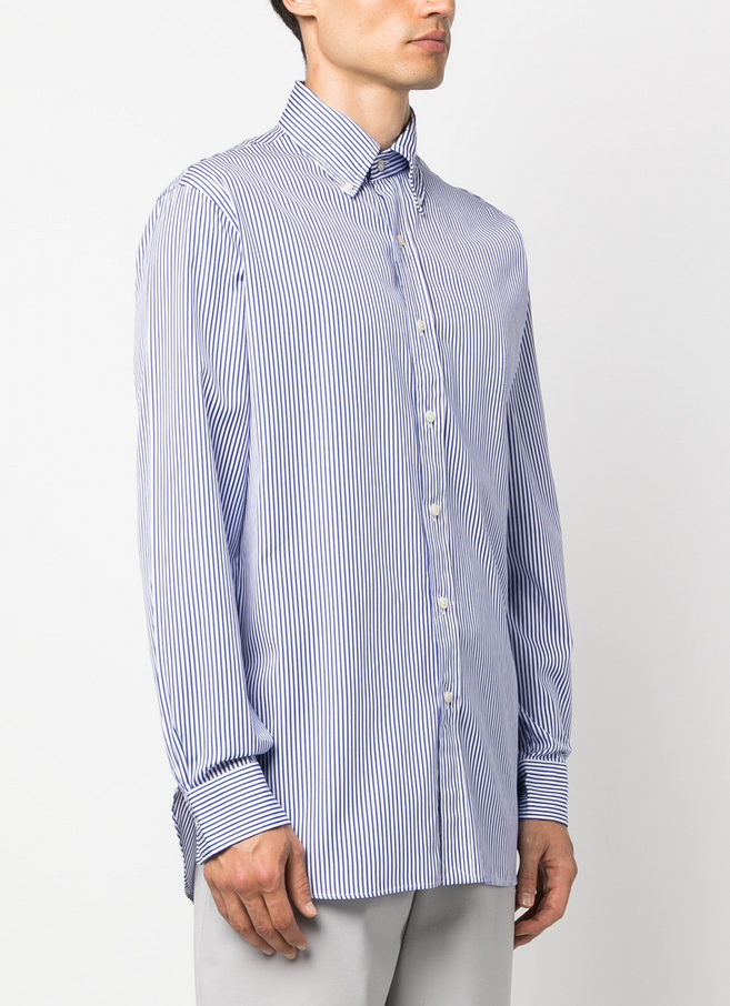 Polo Ralph Lauren MEN Cotton Poplin Striped Custom Fit Button Down Shirt