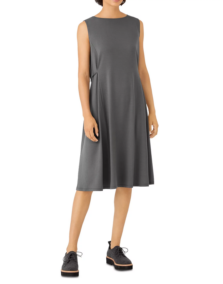 Eileen Fisher Jersey Tie Waist Dress