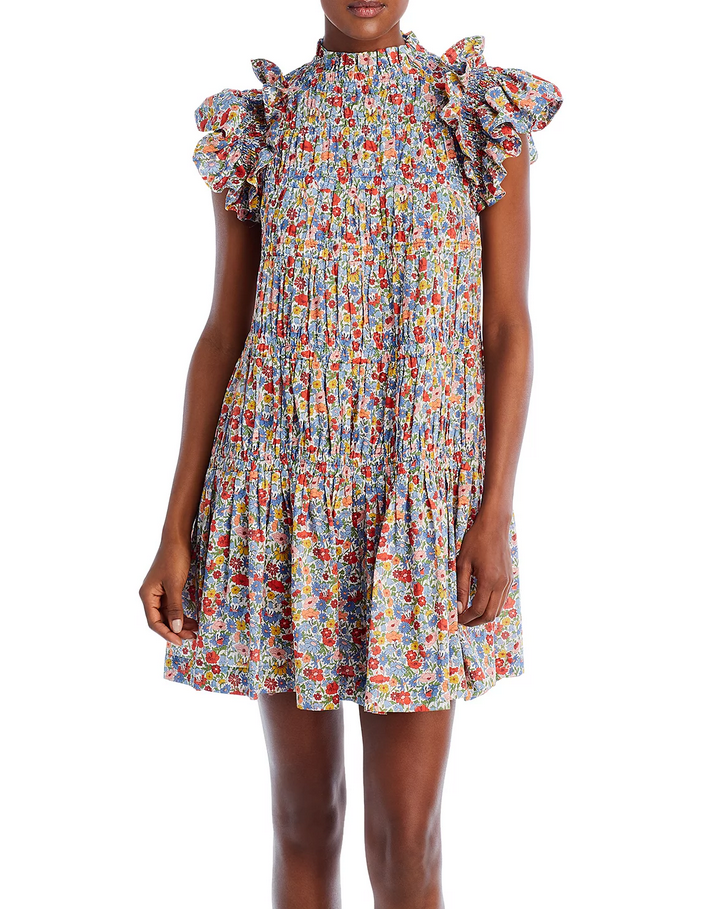 Sea Hanna Park Cotton Ruffled Floral Dress