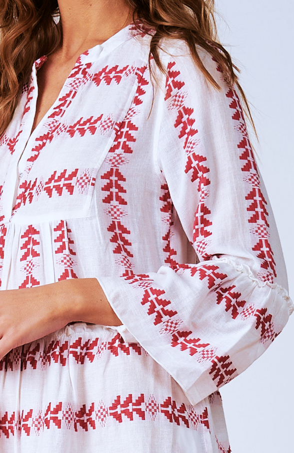 Elan Embroidered Swing Dress Elan Embroidered Swing Dress
