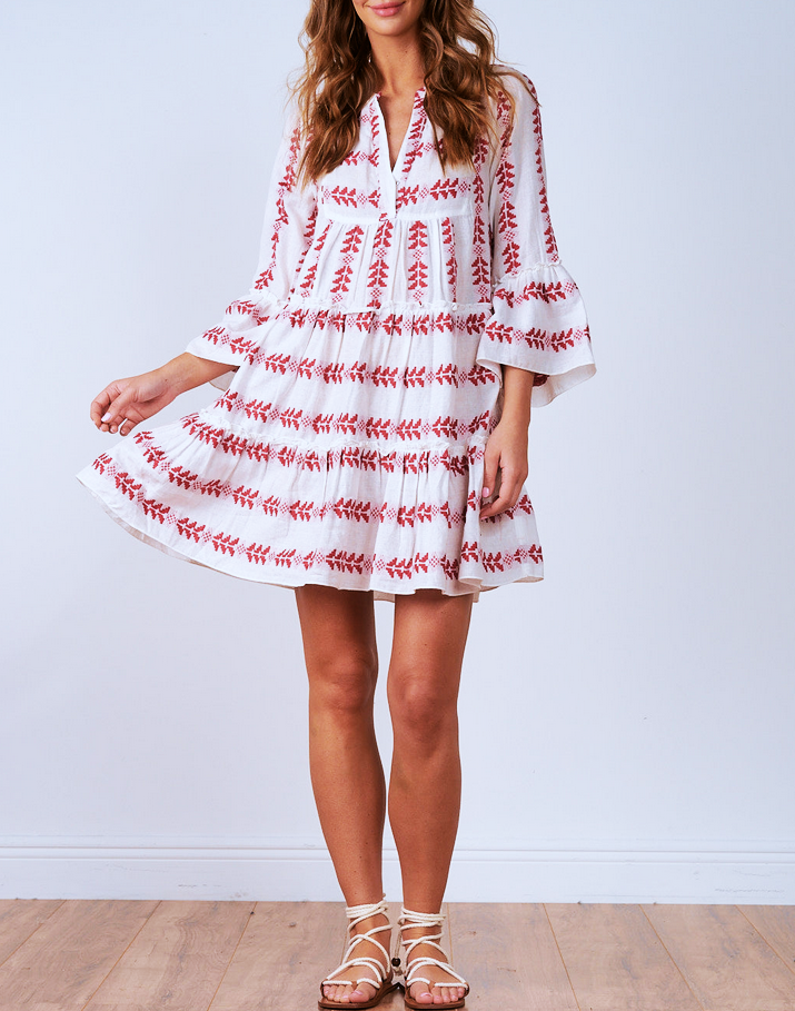 Elan Embroidered Swing Dress Elan Embroidered Swing Dress