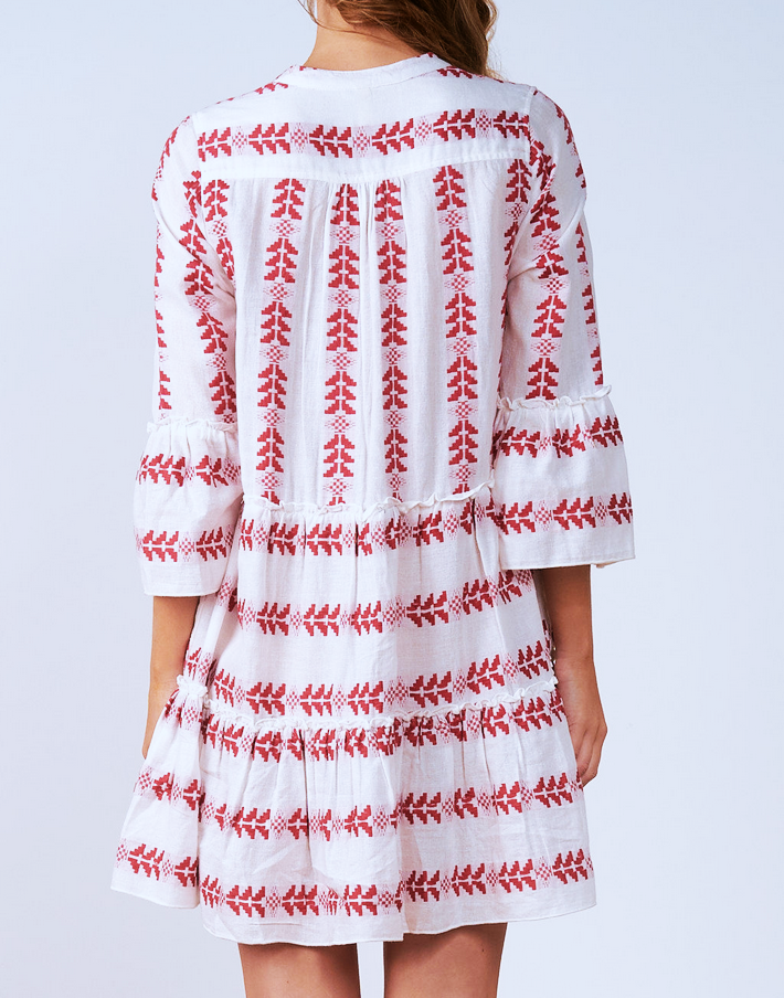 Elan Embroidered Swing Dress