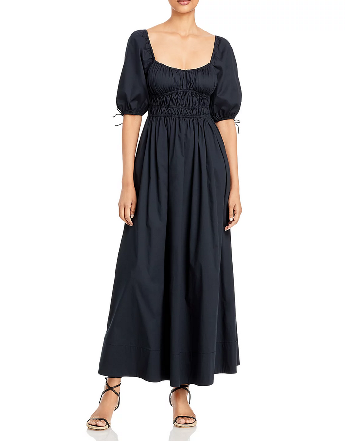 STAUD Faye Puff Sleeve Maxi Dress