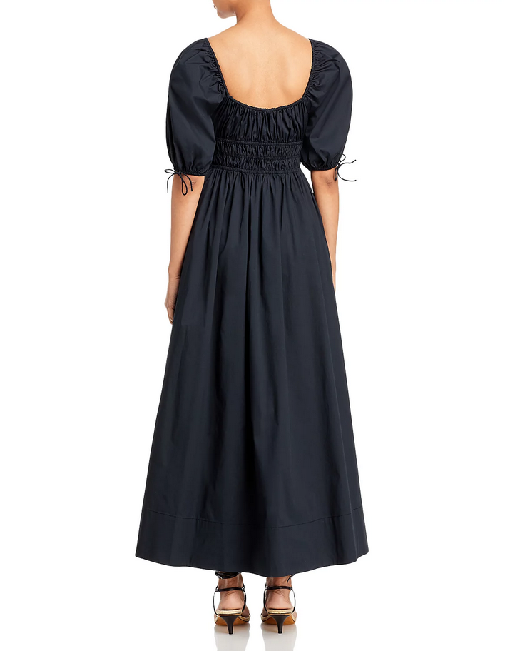 STAUD Faye Puff Sleeve Maxi Dress