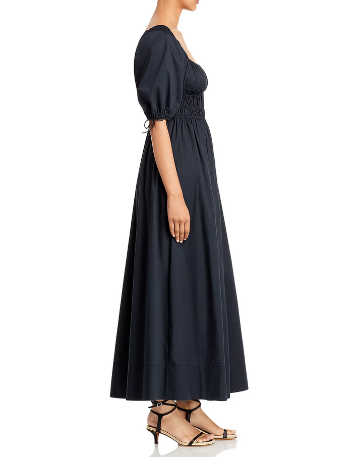 STAUD Faye Puff Sleeve Maxi Dress