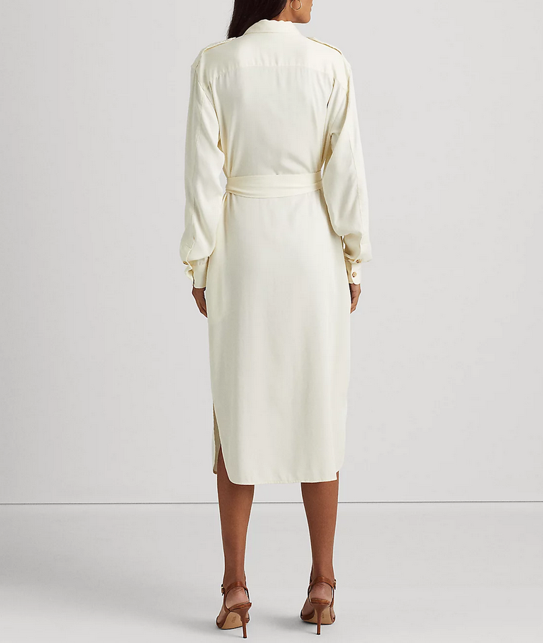 LAUREN RALPH LAUREN Belted Twill Shirtdress