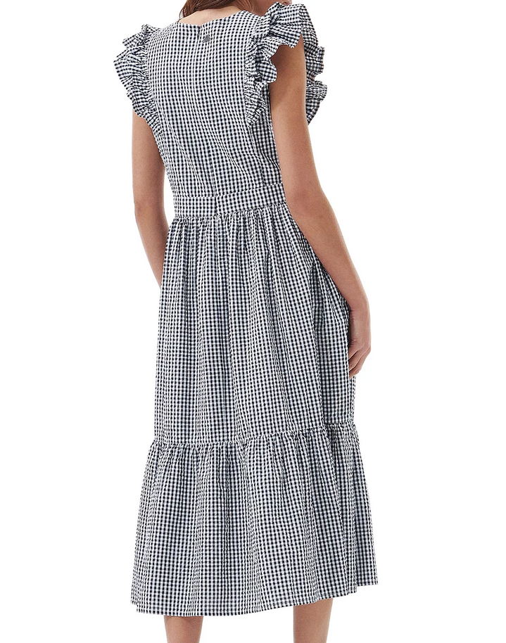 Barbour Thistle Cotton Gingham Midi Dress