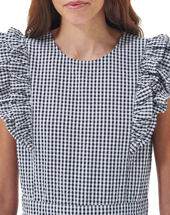 Barbour Thistle Cotton Gingham Midi Dress