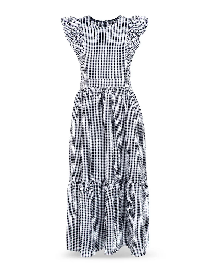 Barbour Thistle Cotton Gingham Midi Dress