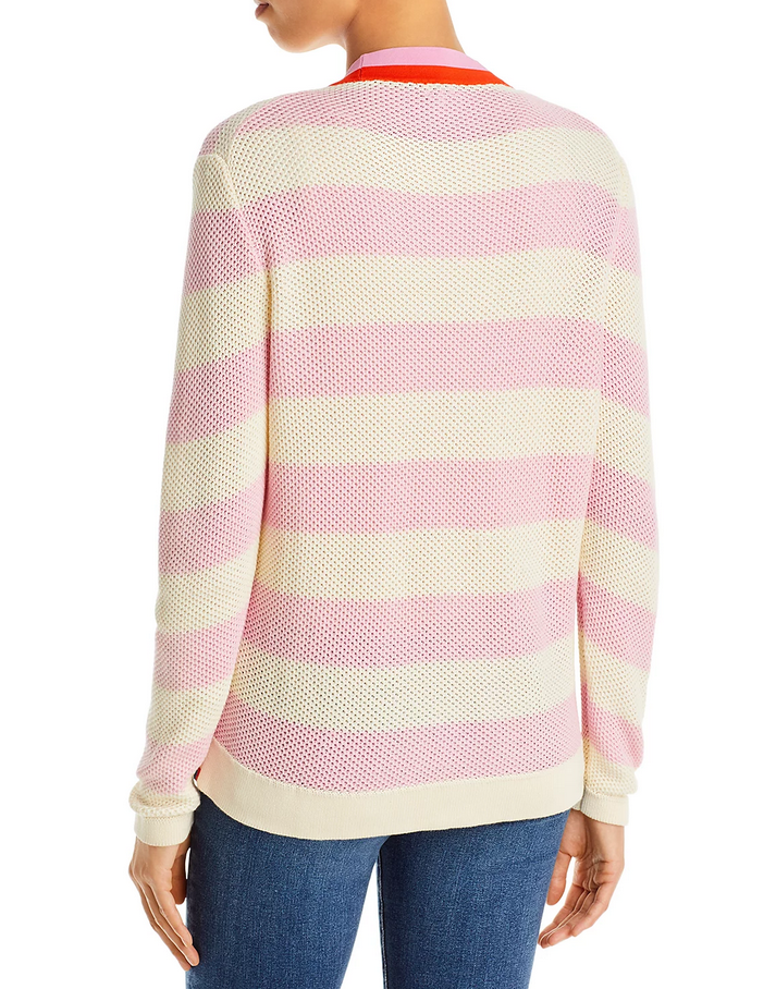 Kule Striped Button Front Cardigan