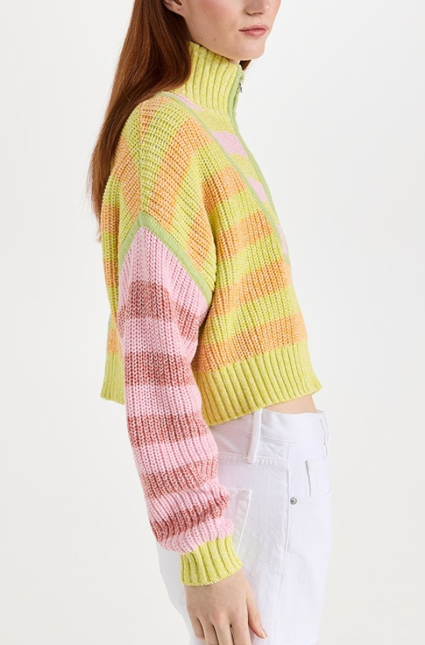 STAUD Hampton Cropped Sweater