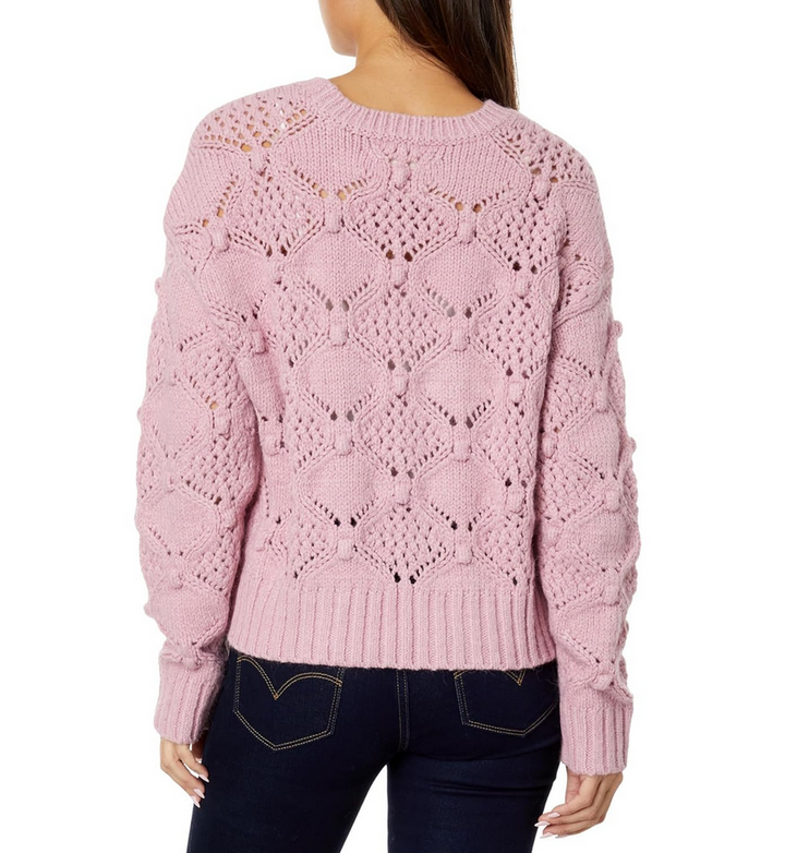 Lucky Brand Open-Stitch Pullover Sweater