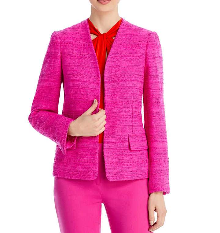 Kobi Halperin Elle Open-Front Tweed Jacket