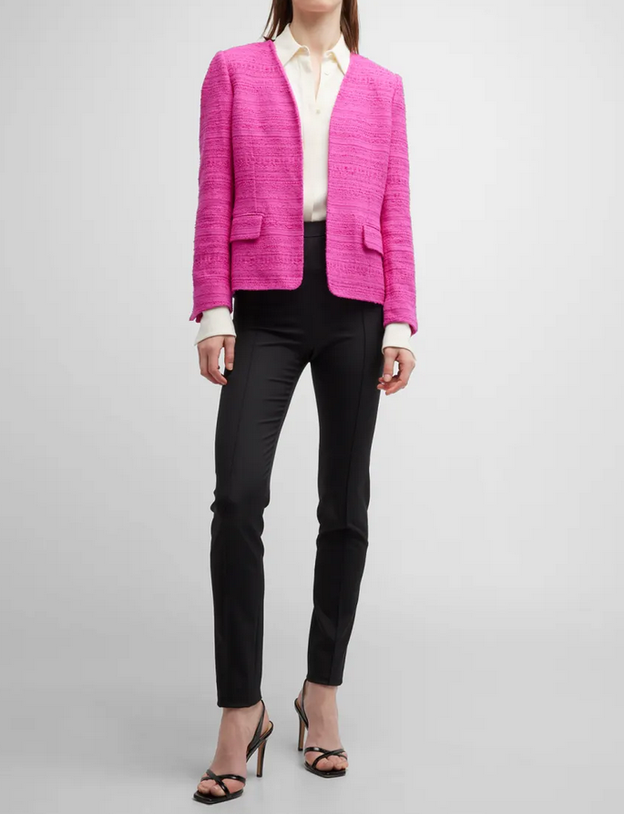 Kobi Halperin Elle Open-Front Tweed Jacket