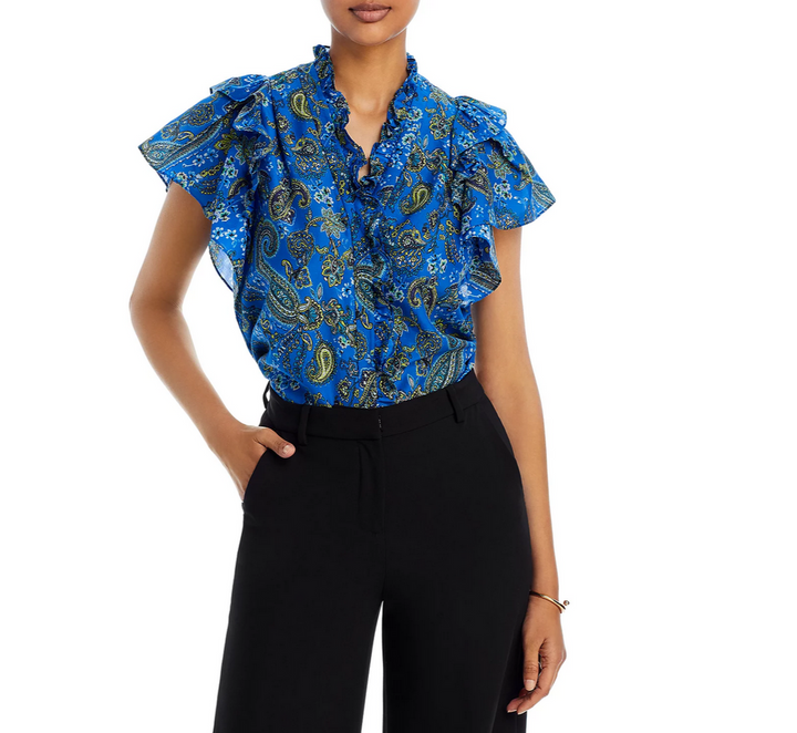 Kobi Halperin Cotton Silk Ava Paisley Blouse