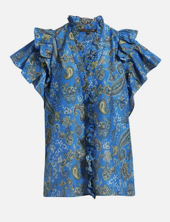 Kobi Halperin Cotton Silk Ava Paisley Blouse