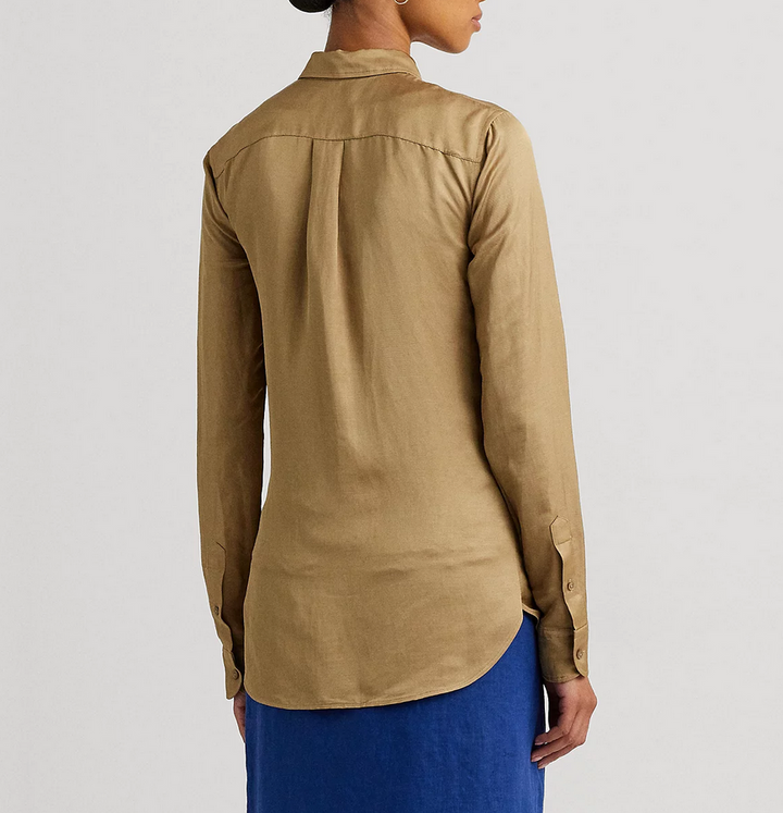 LAUREN RALPH LAUREN Satin Shantung Shirt