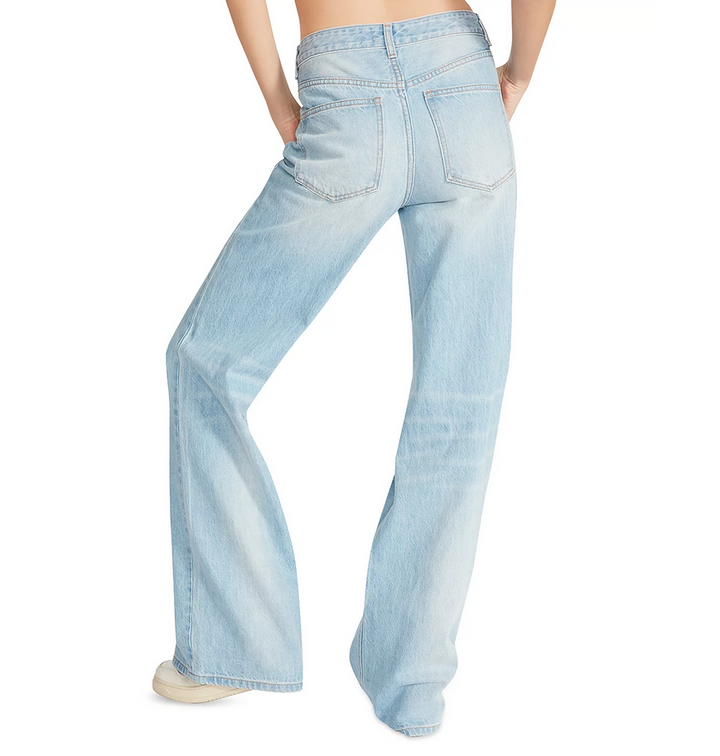 STEVE MADDEN Mylah Distressed High Rise Baggy Jeans