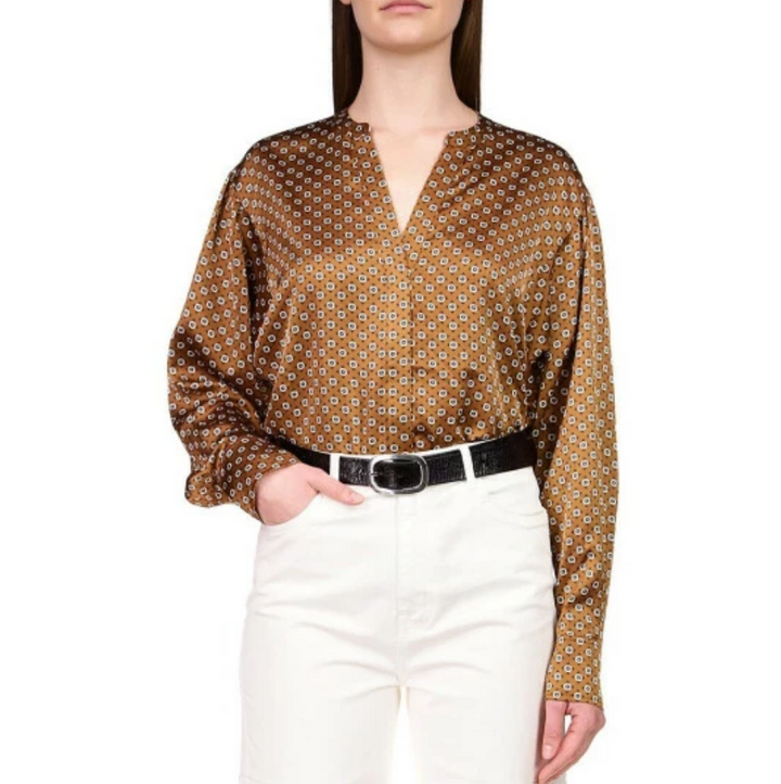 Sanctuary Printed Relaxed Modern Blouse