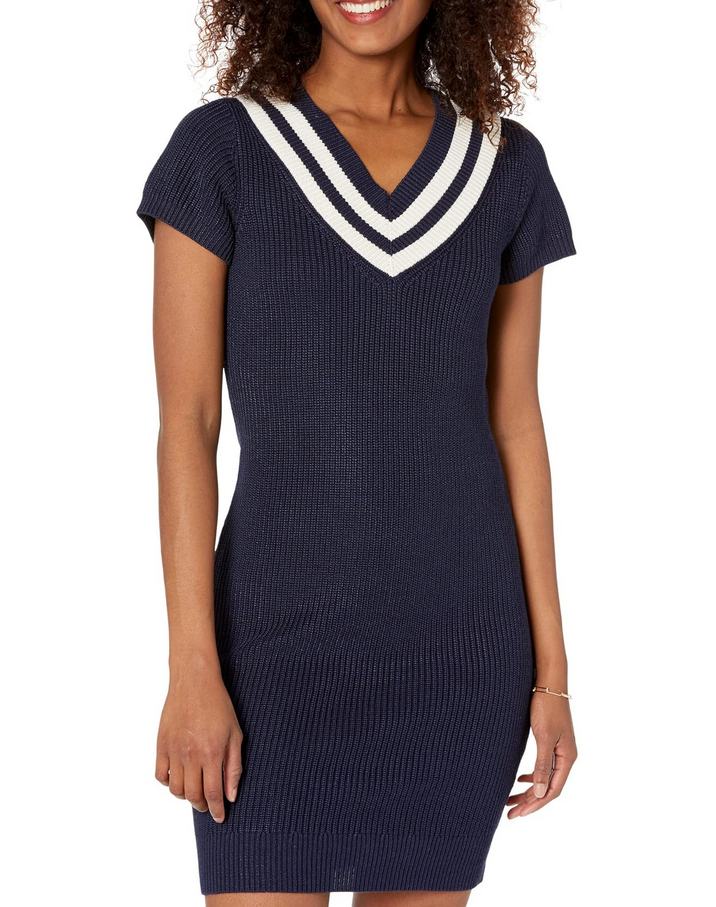 LAUREN RALPH LAUREN Cotton-Blend Cricket Sweater Dress