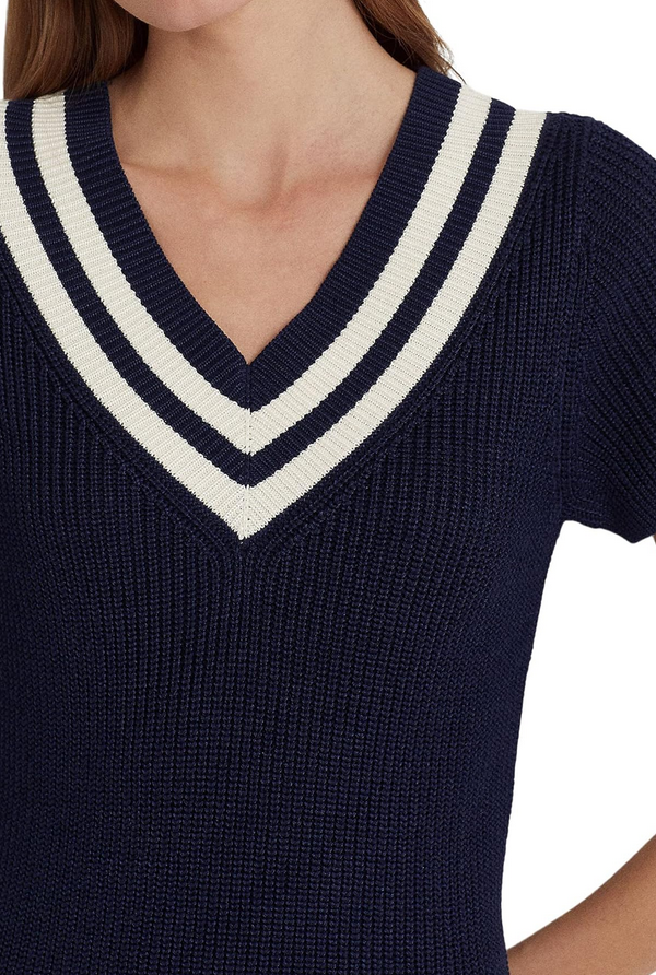 LAUREN RALPH LAUREN Cotton-Blend Cricket Sweater Dress