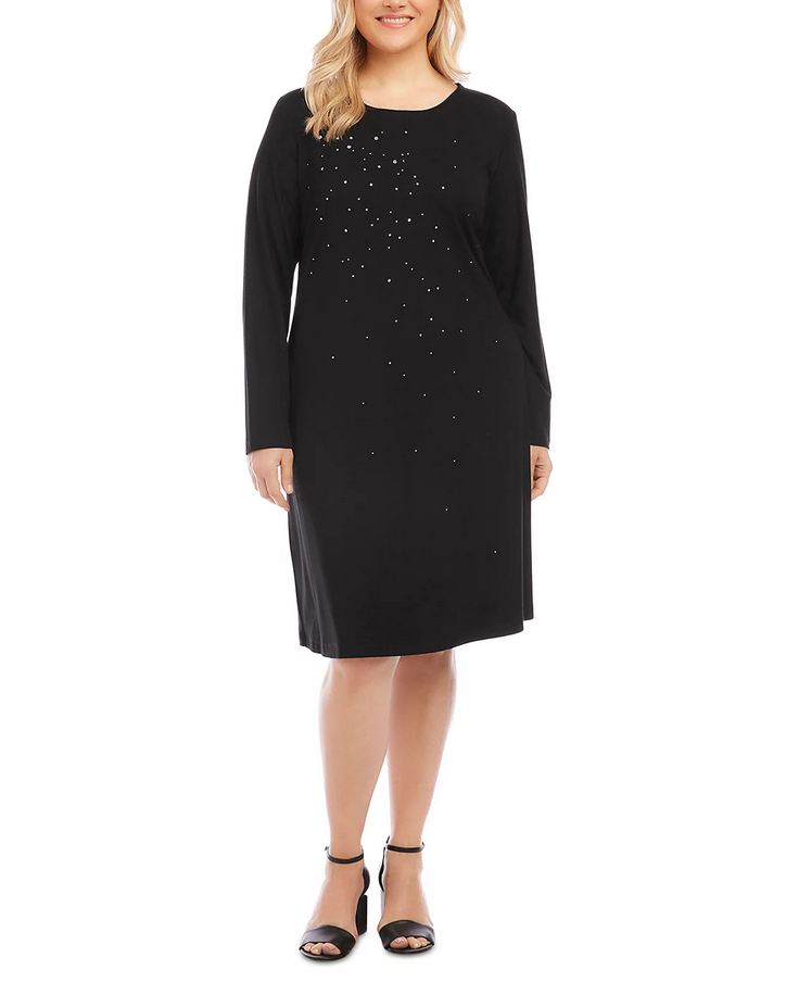 Karen Kane Plus Size Sparkle Sheath Dress