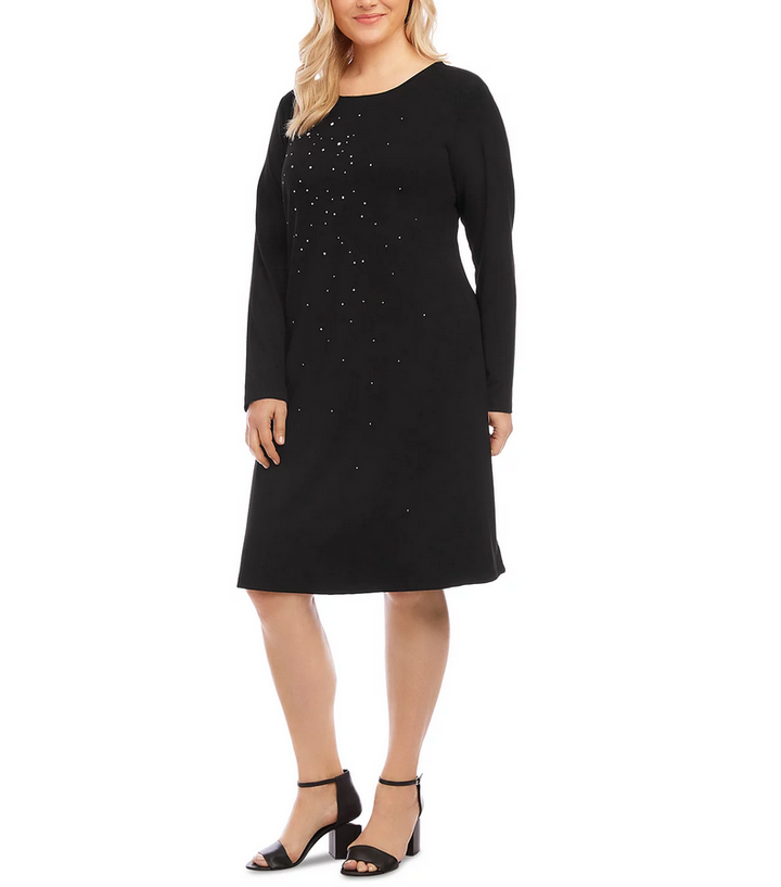 Karen Kane Plus Size Sparkle Sheath Dress