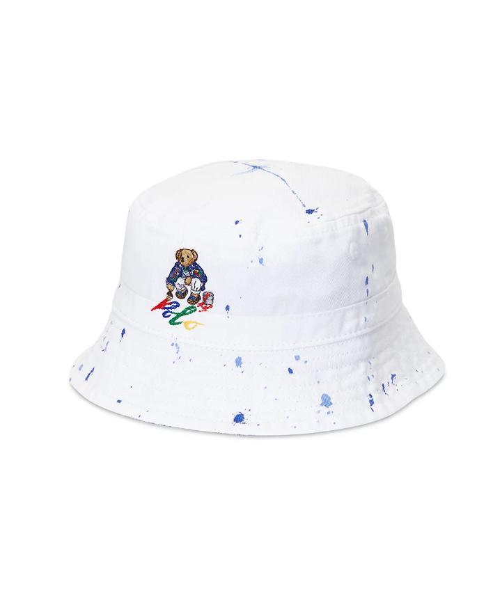 Polo Ralph Lauren Splatter Bear Logo Bucket Hat