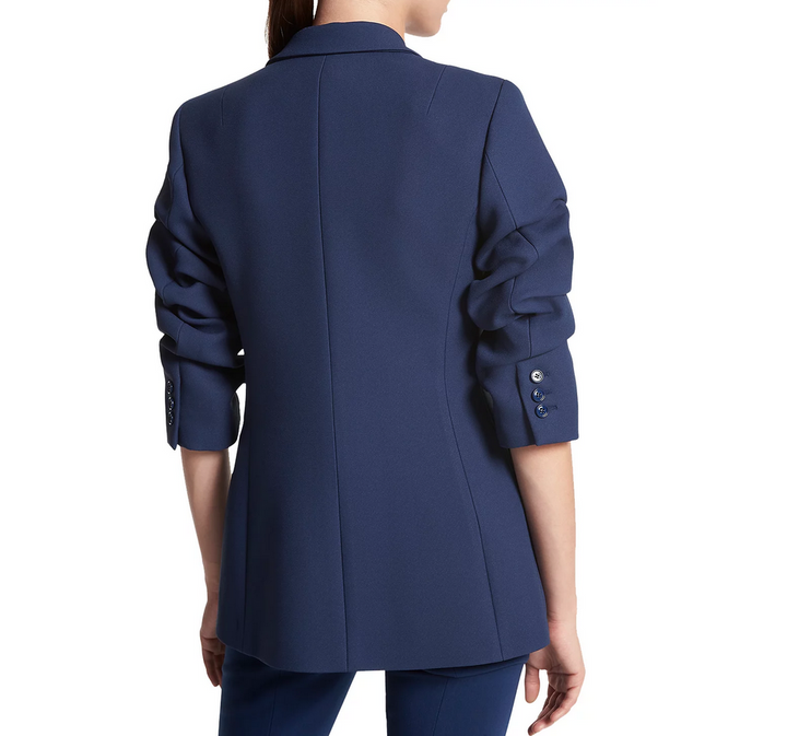 MICHAEL KORS Collection Cate Ruched Sleeve Sable Blazer