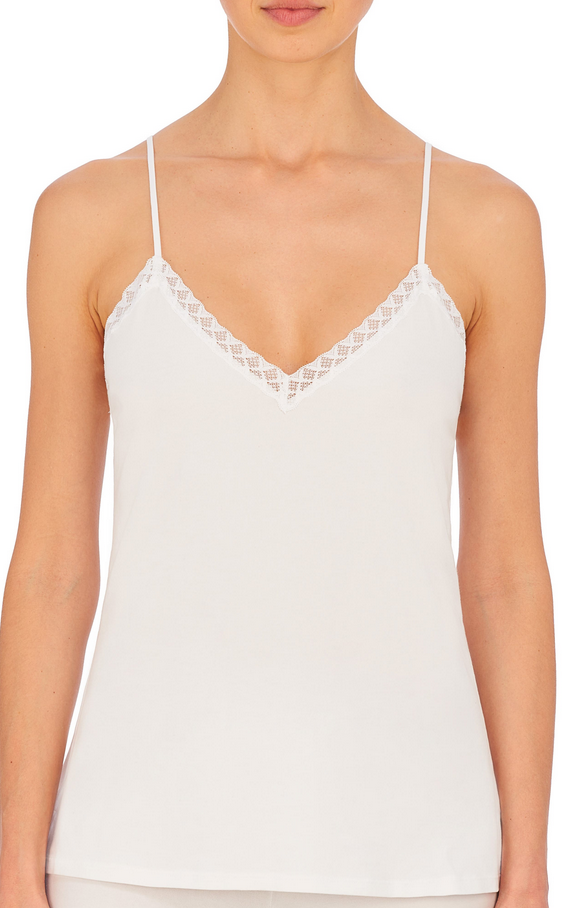 Natori Bliss Cotton Lace Trim Camisole