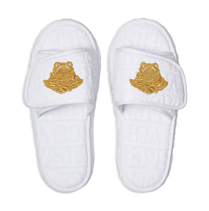 Versace Medusa Embroidered Slippers