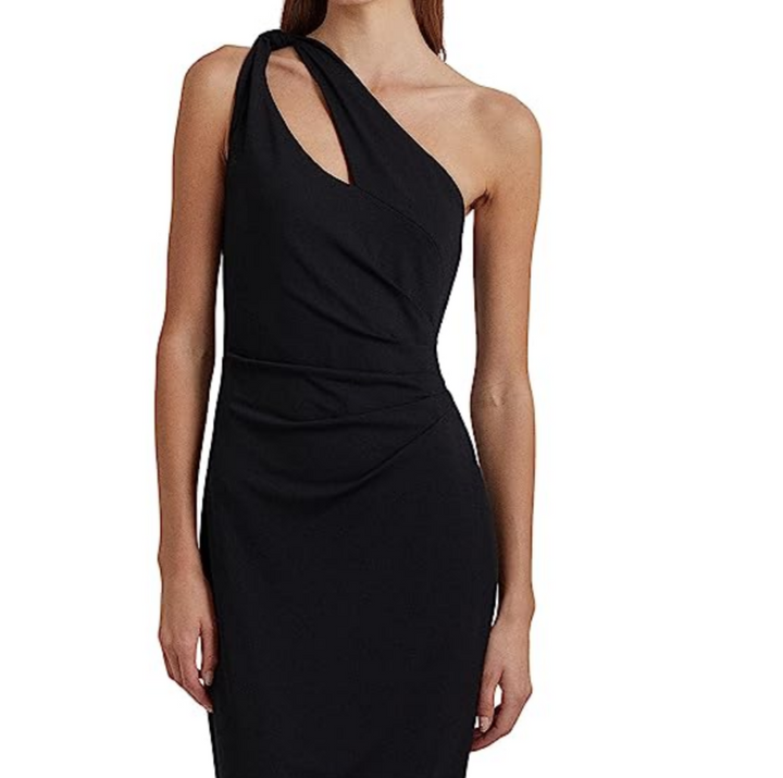 LAUREN RALPH LAUREN Jersey One-Shoulder Cocktail Dress